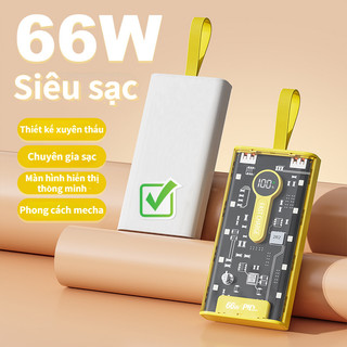 Sac dung phong 10000mah tz06, voi2 cóng sac nhanh 22.5wvà pd 20w kèm 4 bàu sac