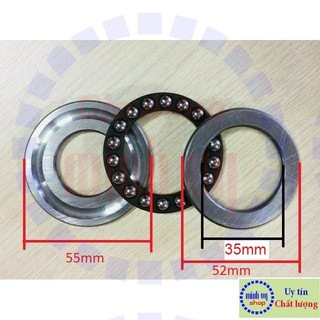 Bộ vòng bi chao máy rửa xe cao áp - bạc đạn kích thước 55x28x12(mm)