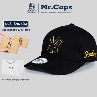 Nón NY lưỡi trai Full Box [Hộp + Túi MLB]- Nón kết nam nữ thời trang thể thao cao cấp freesize dành Mrcaps NY03