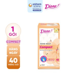 Băng vệ sinh Diana Hàng ngày Sensi Compact gói 40 miếng