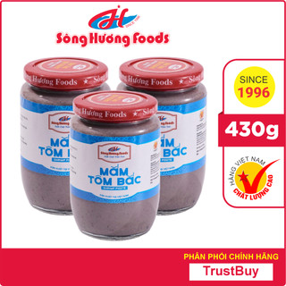 3 Hũ Mắm Tôm Bắc Sông Hương Foods Hũ 430g - Ăn kèm bún đậu , chấm xoài , thịt luộc , nấu bún riêu , kho thịt