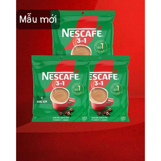  Cà phê hòa tan Nescafe 3in1 -Vị Rang Đậm   Bịch 46gói x16g  Date 8 2025 
