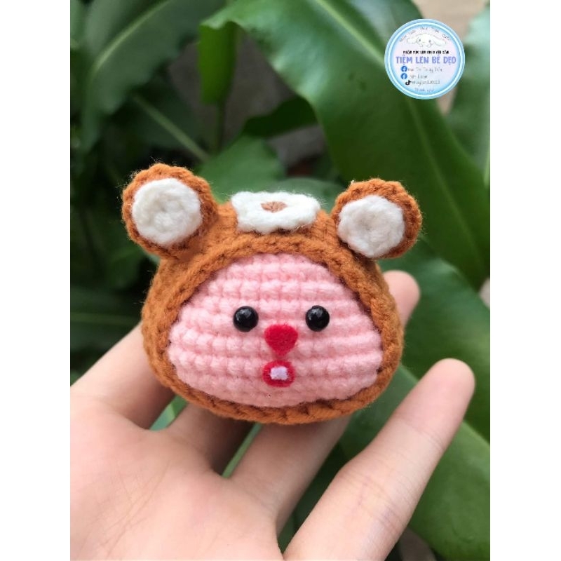 móc khóa LOPPY GẤU NÂU 🐻
