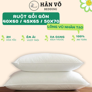 Ruột gối 50x70 45x65 40x60 gòn microfiber cao cấp, êm ái