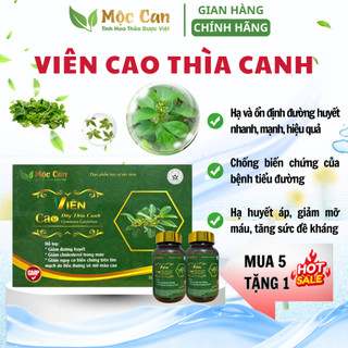 Viên cao Dây Thìa Canh Mộc Can hạ và ổn định đường huyết, ngăn biến chứng tiểu đường, hạ huyết áp, giảm mỡ máu