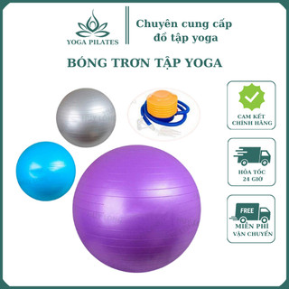  Bóng Trơn Tập Yoga Ecoyoga 75cm Kèm Bơm An Toàn Và Hỗ Trợ Tối Đa Cho Quá Trình Tập Luyện