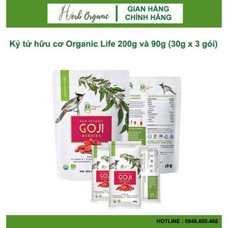 Kỷ tử hữu cơ organic life 200g và 90g
