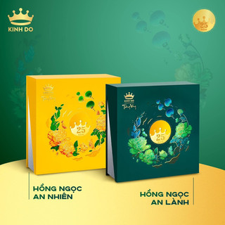 KINH ĐÔ BÁNH TRUNG THU TRĂNG VÀNG HỒNG NGỌC AN NHIÊN + HỘP BIẾU CAO CẤP