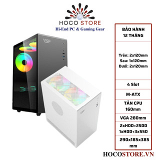 Vỏ case máy tính văn phòng vsp v500 - tối ưu cho văn phòng hiện đại l hoco store pc