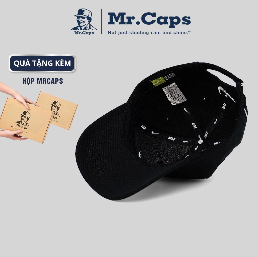 Mũ lưỡi trai Ni.ke kèm Hộp MrCaps Box - Nón kết nam nữ thời trang phong cách ulzzang unisex NK01 | BigBuy360 - bigbuy360.vn