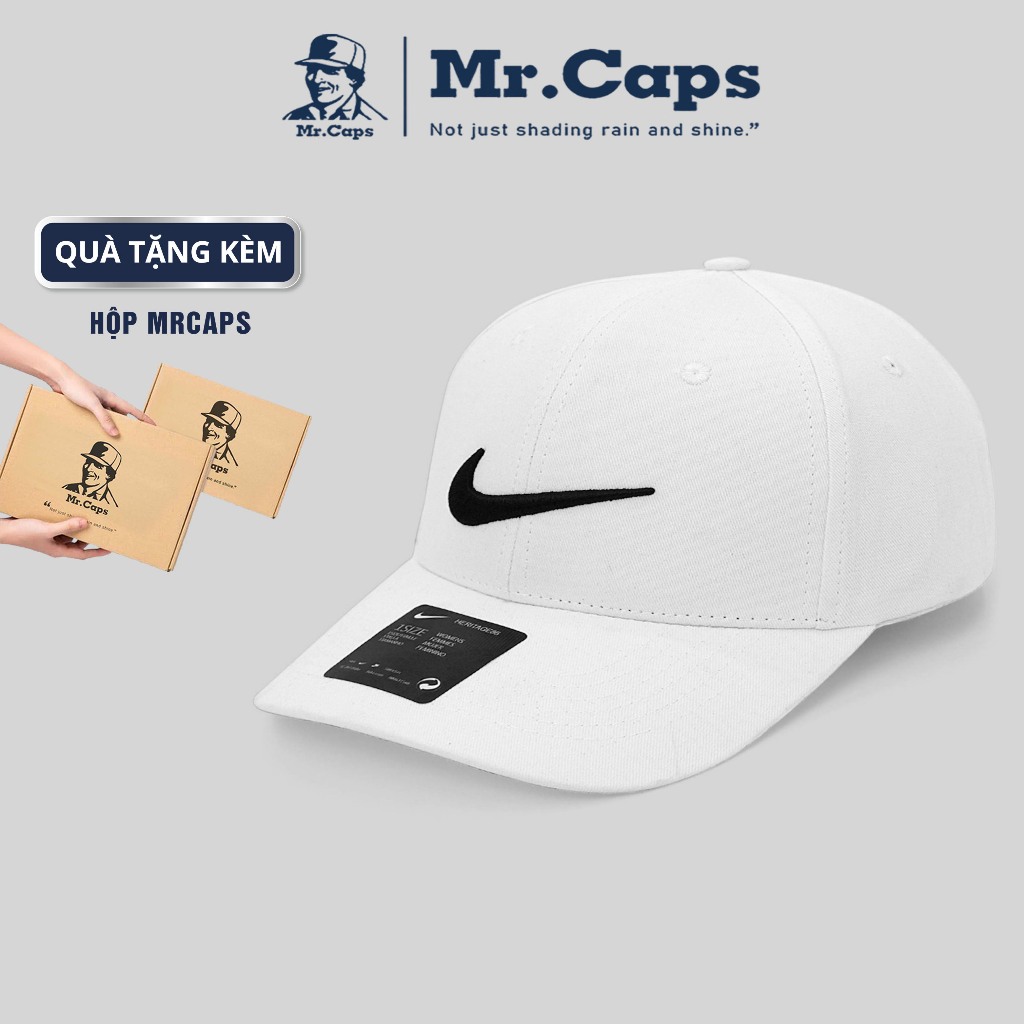 Mũ lưỡi trai Ni.ke kèm Hộp MrCaps Box - Nón kết nam nữ thời trang phong cách ulzzang unisex NK01 | BigBuy360 - bigbuy360.vn