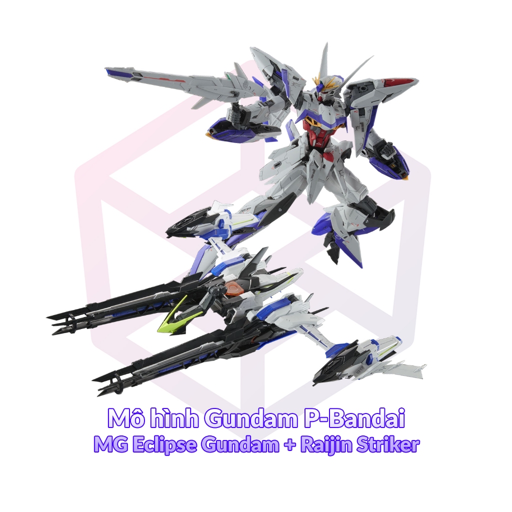Mô hình Gundam P-Bandai MG Eclipse Gundam + Raijin Striker 1/100 MS Gundam SEED [GDB] [BMG]