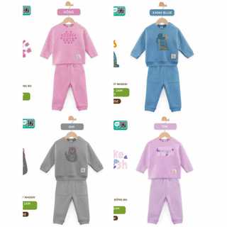 Bộ quần áo chần bông Lullaby cho bé trai, bé gái