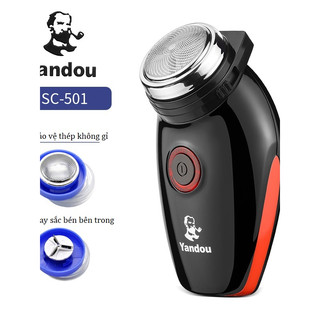 Máy cạo râu yando sc501 lưỡi xoay pin sạc