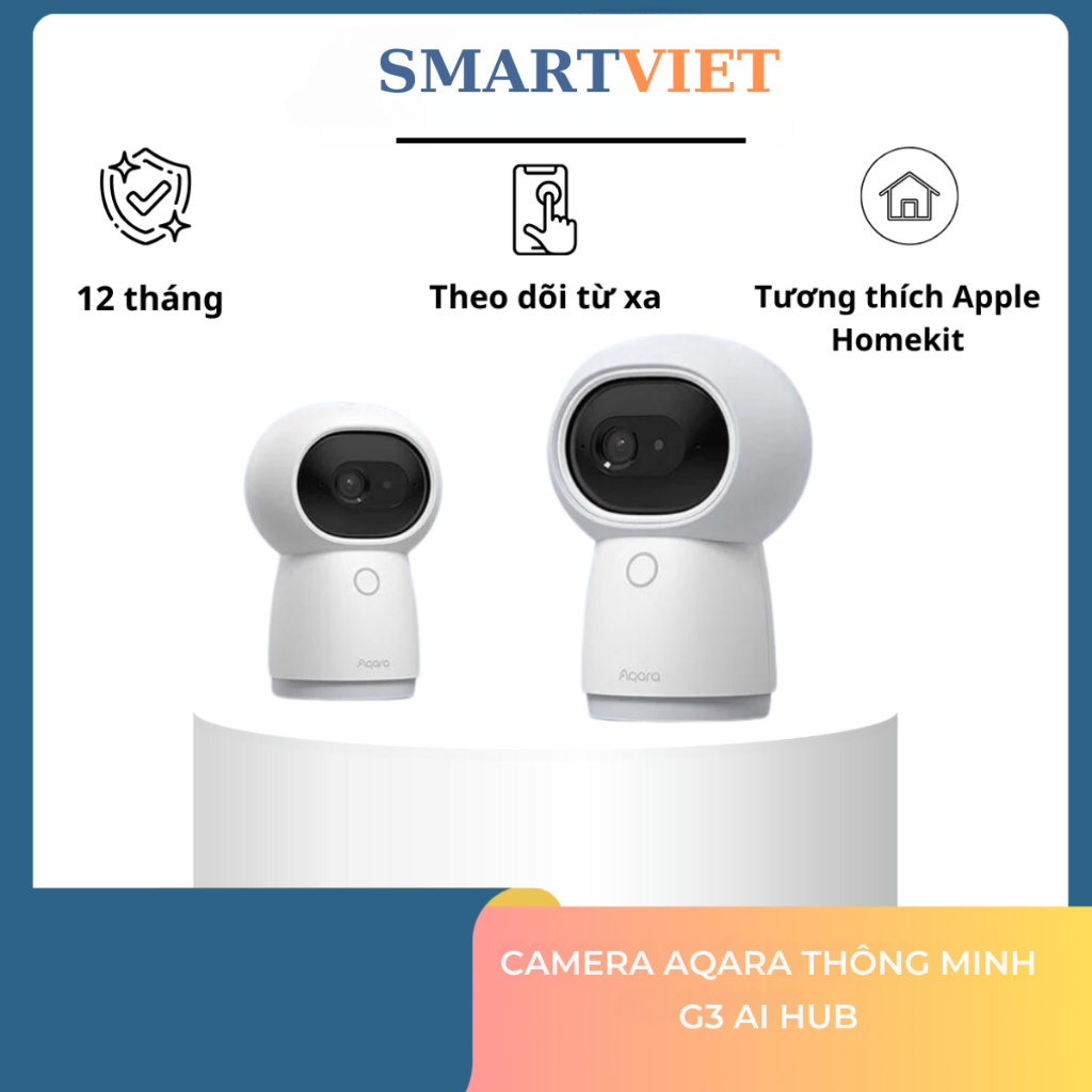 AI Camera Hub Aqara G3 AICG3Q Lưu Trữ Khuôn Mặt,Thao Tác Cử Chỉ, Đàm Thoại 2 Chiều SmartViet