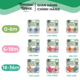 Ty Ngậm Vui Nhộn Cho Bé Tommee Tippee Fun-Friends 0-6, 6-18, 18-36 Tháng (Vỉ Đôi)