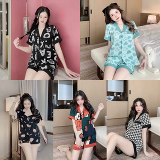 Tổng Hợp Mẫu lụa Mango Tay Ngắn Quần Đùi Mới
