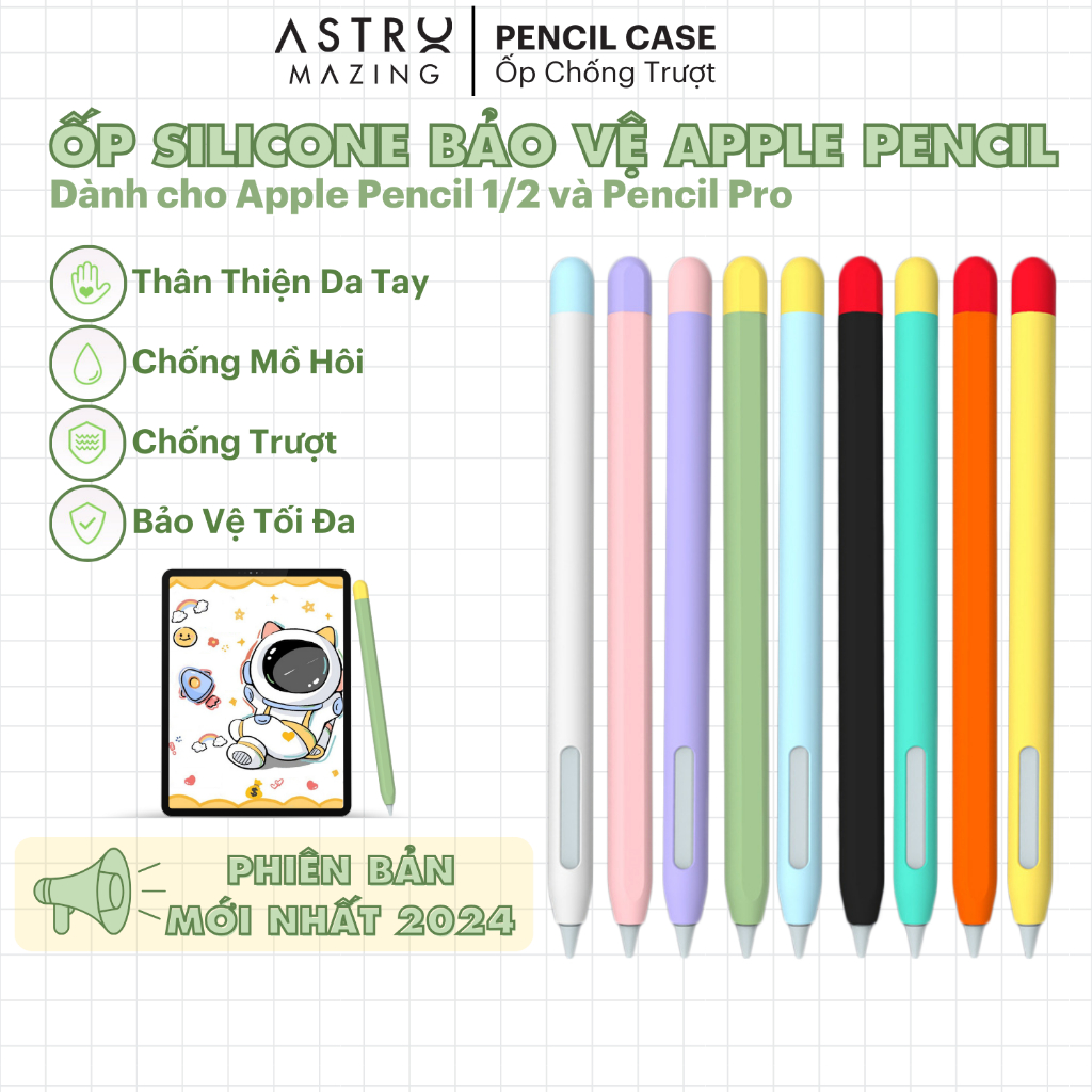 [Best Seller] Ốp bút AstroMazing chống sốc bảo vệ dành cho bút cảm ứng Apple Pencil 1 và 2