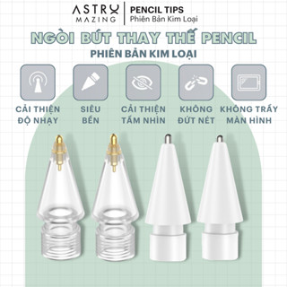 [Ngòi kim loại] Ngòi AstroMazing thay thế cho Apple Pencil 1 2 cao cấp chống mòn cho paperlike