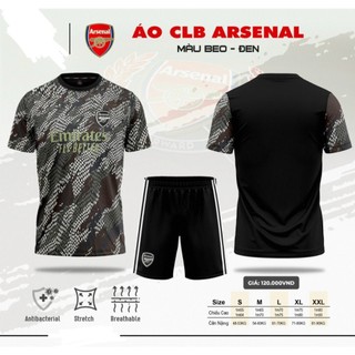 Bộ đồ đá banh CLB Arsenal đen