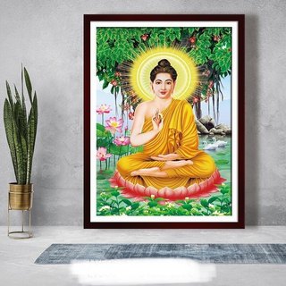 Tranh đính đá 5D phật Thích Ca Mâu Ni - LV505 (47x59cm) , chưa đính đá