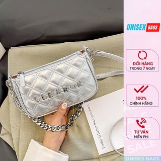 Túi đeo chéo nữ nắp gập khóa nam châm tiện lợi Unisex Bags thời trang dễ phối đồ cho nữ