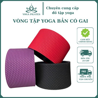 Vòng Tập Yoga Có Gai Bản Rộng 34x34x20cm, Chịu Lực 200kg, Thiết Kế Chất Lượng Cao, Massage, Thư Giãn, Hỗ Trợ Tập Yoga