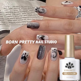 Born pretty sơn móng tay gel 10ml sơn gel uv/led gel màu đen trắng sơn gel nước sơn gel sơn móng tay sơn gel trắng sữa