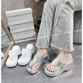 Dép xuồng kẹp ngón cao 7 phân 4 màu (D0103)