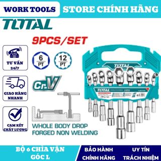 Đồ nghề total bộ 9 chìa vặn góc l tlaswt0901