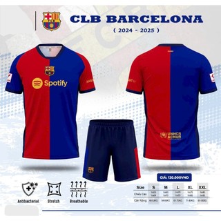 Bộ đồ đá banh CLB Barca sọc sân nhà