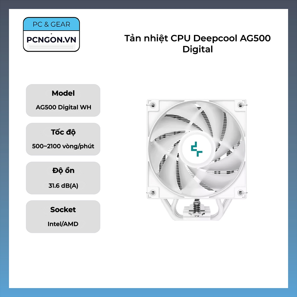 [PCNGON] Tản nhiệt CPU Deepcool AG500 Digital