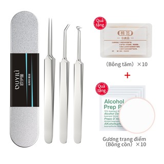 Dụng Cụ Lấy Mụn, Bộ 3 món lấy mụn đầu đen - mụn bọc - Máy nặn mụn trứng cá