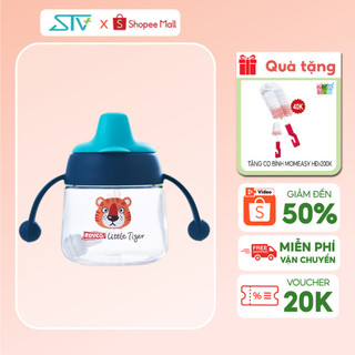 Bình tập uống rovco rk-b1042 mỏ vịt sippy cup chống sặc 180ml cho bé