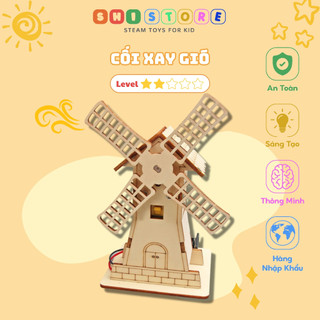 Đồ chơi stem, cối xay gió, đồ chơi thông minh