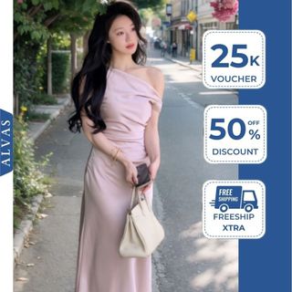 Đầm lệch vai ôm body ALVAS thiết kế chân váy đuôi cá kiểu nữ cho nàng đi tiệc