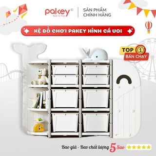 Kệ đồ chơi cho bé Pakey hình cá voi nhiều tầng cho bé đang năng CAO CẤP
