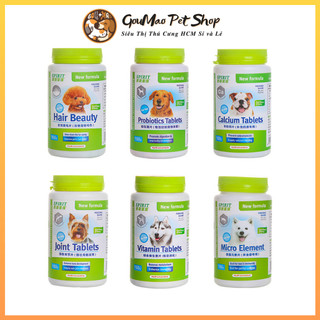 [Rẻ vô địch] 1 viên Canxi/Vitamin/Khoáng/Dưỡng lông bổ sung dinh dưỡng, kích thích ăn uống cho chó mèo chính hãng Spirit