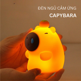 Quà Tặng Bạn Nữ, Đèn Ngủ Capybara Chảy Nước Mũi 3 Chế Độ, Dễ Thương - Tặng Kèm Túi Quà + Thiệp