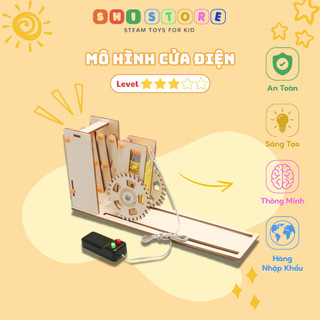 Đồ chơi stem, mô hình cửa điện, đồ chơi thông minh