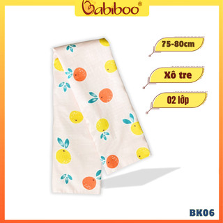 Khăn Tắm cho bé Babiboo khăn xô chất liệu vải xô 2 lớp, thấm hút tốt 75cmx85cm - BK06( họa tiết ngẫu nhiên)