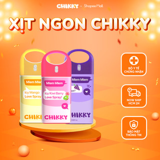 Xịt ngon Chikky Love Spray combo 3 mùi hương hoa quả the mát 20ml