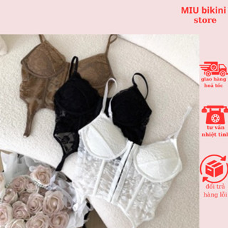 Áo Hai Dây Bra Ren Có Mút Ngực Chất Ren Cao Cấp Phong Cách Sexy Quyến Rũ