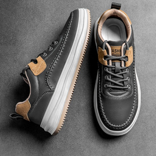 Giày Thể Thao Nam CS940 ZANISTO Màu Đen Đế Cao Su Non Tự Nhiên 4cm Chất Da Cao Cấp Đi Nhẹ Và Siêu Êm