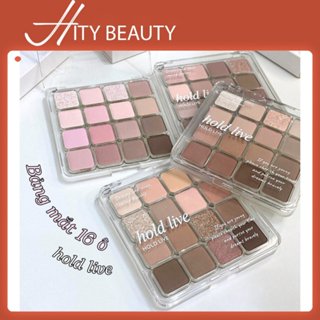 Bảng phấn mắt HOLD LIVE 16 ô Sunset Magic, Tone màu pastel, nhẹ nhàng - Hity Beauty