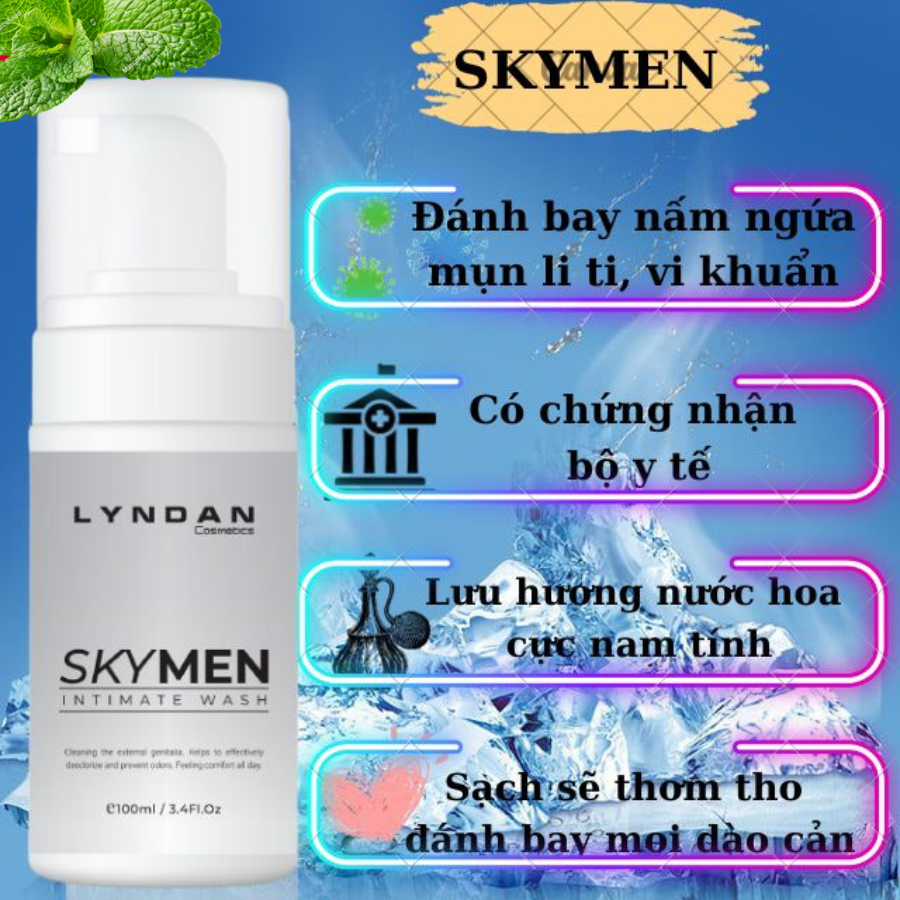 Bọt vệ sinh nam SKYMEN, dung dịch vệ sinh SKYMEN công nghệ Hàn Quốc 100ml