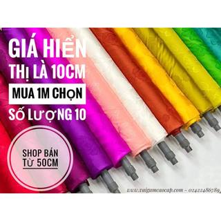 Gấm Lụa Hoa Poppy - giá hiển thị là giá 10cm, mua 1m chọn 10.