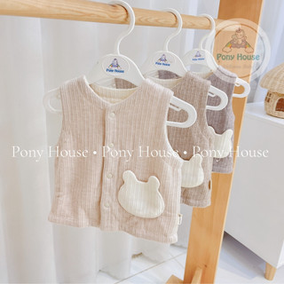 Áo Gile Uala Rogo Dày Dặn Cho Bé Trai, Bé Gái Từ Sơ Sinh (Size 0-3M đến 18-24M)