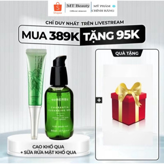 Combo cao khổ qua & sửa rửa mặt soherbs- hỗ trợ giảm mụn sạch da , kìm dầu