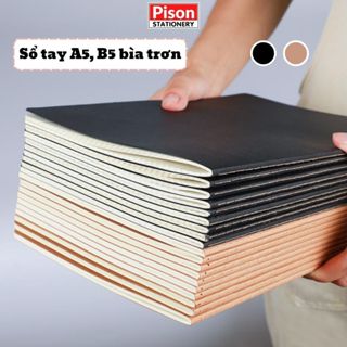 Sổ tay ghi chép phong cách tối giản Pison basic notebook khổ A5 B5 giấy 80gsm không lem
